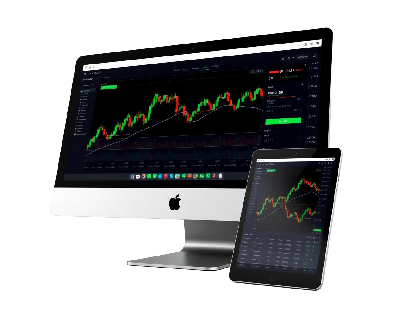 Harmony Gold Limited trading dashboards on desktop and tablet